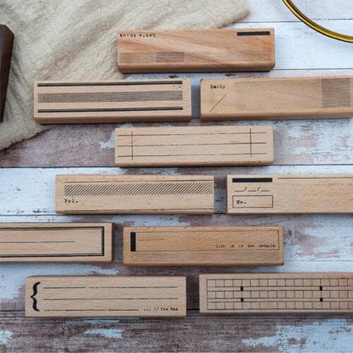XINAHER Vintage life details daily basis stamp DIY wooden rubber stamps for scrapbooking stationery scrapbooking standard stamp