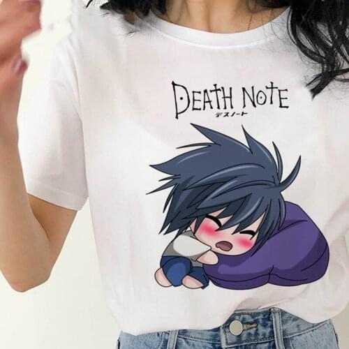 Tops Death Note summer women Tshirt streetwear casual graphic tees women 2021 t-shirt Aesthetic Clothes vintage white t shirt