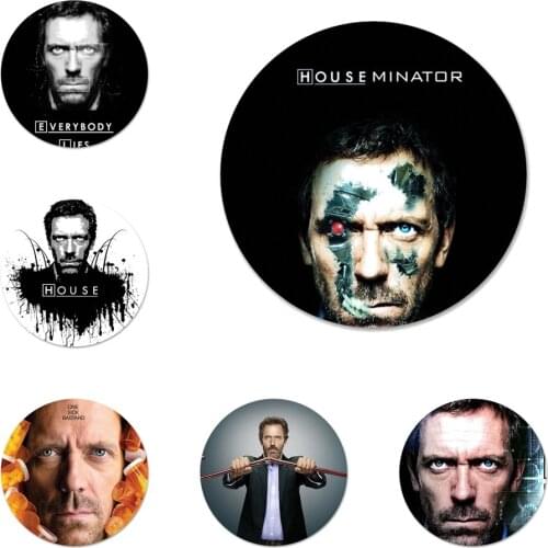 Dr House TV Icons Pins Badge Decoration Brooches Metal Badges For Clothes Backpack Decoration