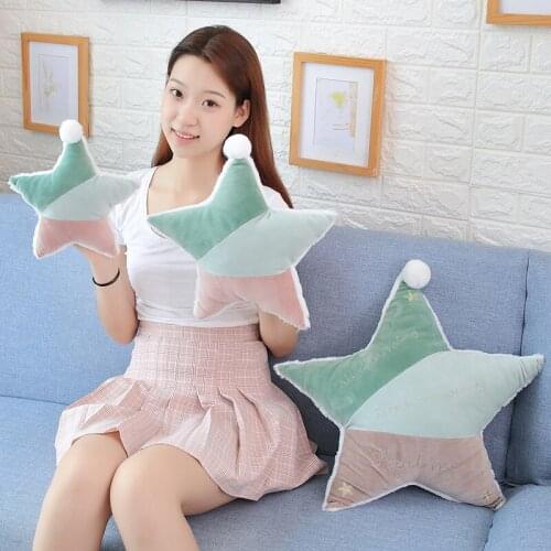 1PC 25CM Cute Five-pointed Star Pillow High Quality Plush Toys Boys And Girls Christmas Gifts Sofa Sleeping Pillow Cushion