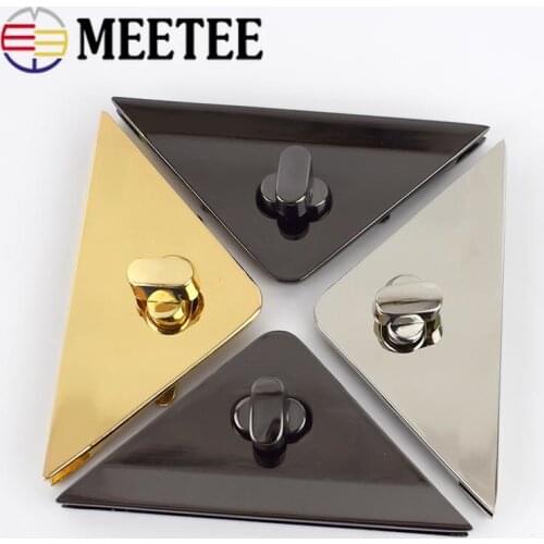 2/4pcs 80x55x55mm Women Bag Metal Clasp Twist Turn Locks Mortise Lock Snaps Bag Buckles Clasps Closure DIY Hardware Accessories