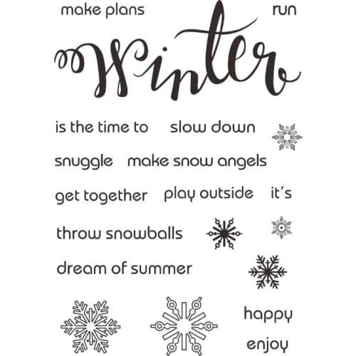 English words Clear Stamps Scrapbook Paper Craft Clear stamp scrapbooking X0044