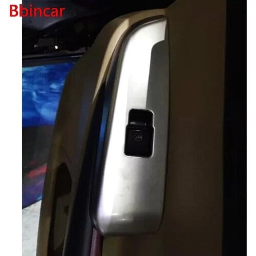 Bbincar ABS Chrome Door Armrest Window Switch Button Cover Panel Bezel Frame Cover For Toyota Highlander Kluger XU50 2014 2015