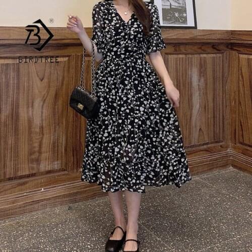 BIRDTREE TB Summer Midi Dresses