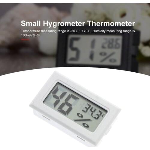 1Pc Mini Indoor Thermometer Digital LCD Temperature Sensor Humidity Meter Thermometer Hygrometer Gauge Thermometers