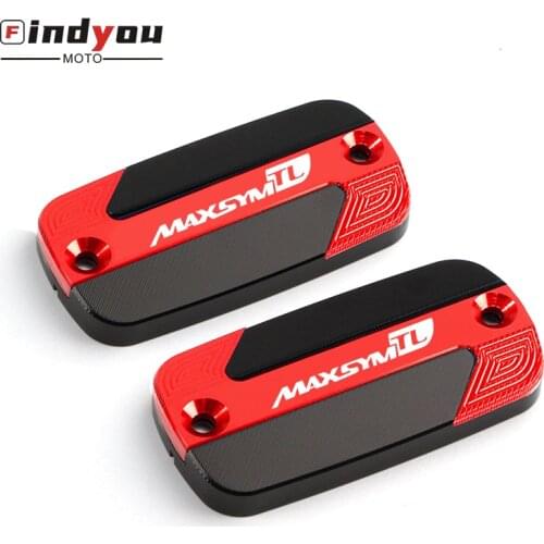 CNC Aluminum Front Brake clutch Reservoir Fluid Tank Cover Caps For SYM MAXSYM TL 500 Maxsym TL500 2020 Motorcycle Accessories