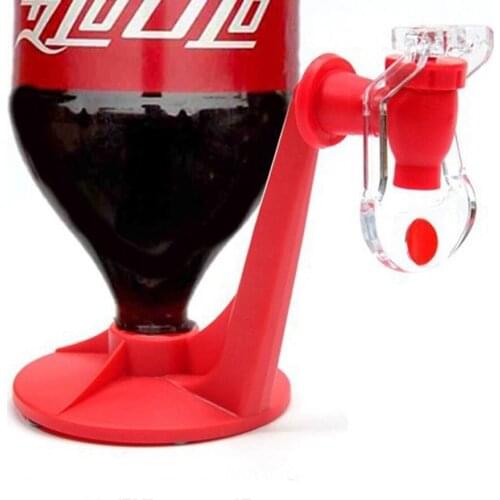 Novelty Saver Soda Beverage Dispenser Bottle Coke Upside Down Drinking Water Dispense Machine Switch for Gadget Party Home Bar