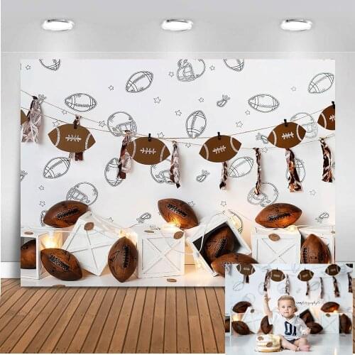 Football newborn baby portrait backdrop for photography photo shoot soccer wall background for photocall studio football party