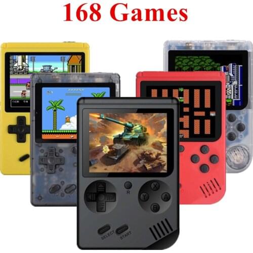 Retro Portable Mini Handheld Game Console 8-Bit 2.8 Inch Color LCD Kids Color Game Player Built-in 168 games