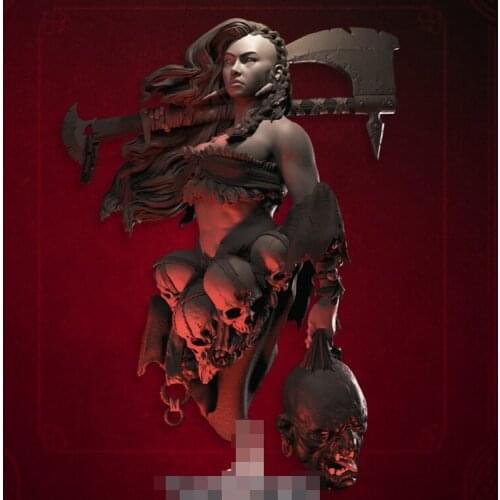 1/10 Resin Model Bust GK NORTHERN WIND Fantasy theme Female warrior Unassembled and unpainted kit