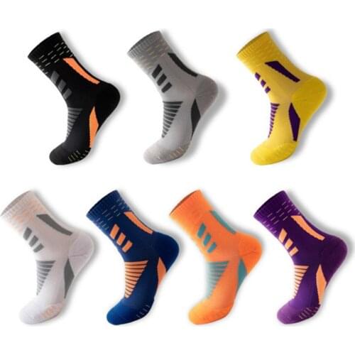 Men Cycling Socks Outdoor Breathable Anti-friction Sport Sock Nylon Basketball Socks Marathon Stocking Summer Running Socks