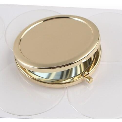 DIY Kit Blank Compact Mirror with 58mm epoxy stickers, Pocket mirror supply, Make Up Mirror, Double Sided Mirrors18413-2