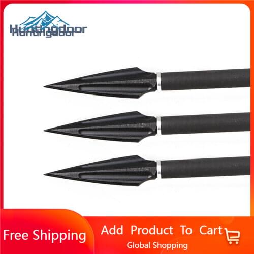 6pcs High Carbon Steel Arrow Head Broadhead Tips Arrow Point Archery Arrowheads for Compound Bow Crossbow Recurve Bow Hunting