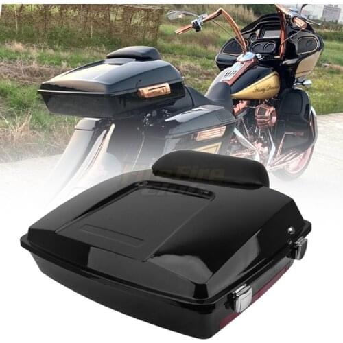 Motorcycle Chopped Tour Pack Trunk Backrest Mount Rack Luggage For Harley Tour Pak Street Electra Glide 1997-2013