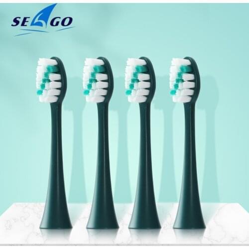 SEAGO 4PCS/LOT Original Toothbrush Replacement Heads for SG972 Electric Brush Heads High Quality Spared Nozzles SG851