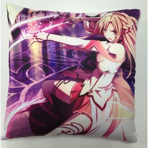 New Sword art online Asuna Anime two side Pillowcases Hugging Pillow Cushion Case Cover Cosplay Gift 238