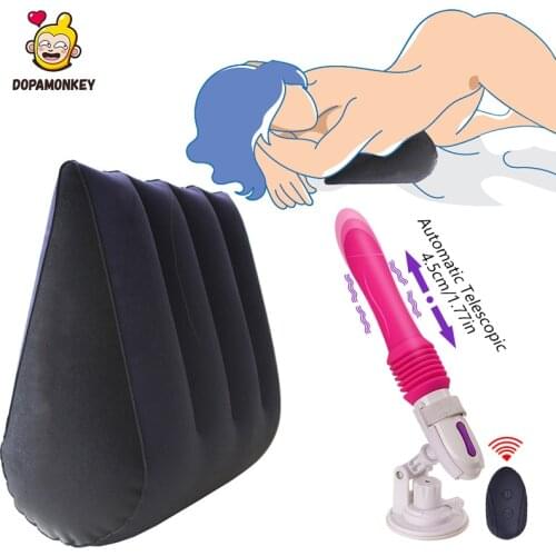 Sex Pillow Inflatable Furniture Erotic Sofa Sex Machine Dildo Sex Chairs Inflatable Pillow Sex Toys for Couples Support Cushion