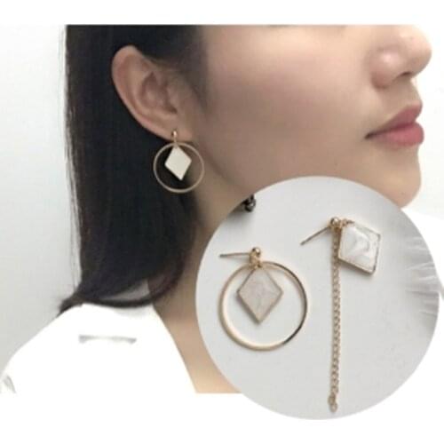 2018 New Female Fashion Earrings Irregular Geometric Round Womens Earrings Pendientes Punk New Fashion Jewelry