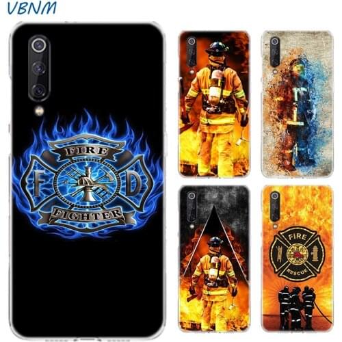 Firefighter Heroes Fireman Silicone Phone Back Case For Xiaomi Note 10 9 8 lite A3 5X 6X CC9 CC9E 9SE 8SE 9T F1 Bags Cover