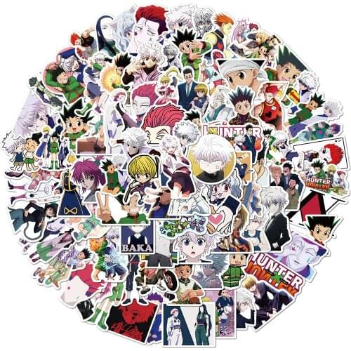 100pcs HUNTERxHUNTER Comic Anime Stickers GON FREECSS Killua Zoldyck DIY Scrapbooking Dary Planner Journal Stationery Sticker