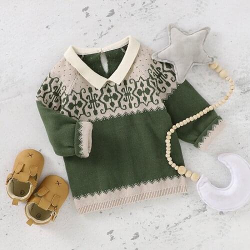 Baby Sweater Long Sleeve Autumn Toddler Infant Girls Tops 100%Cotton Knitted Newborn Children Clothing Fashion Flowers Dot 0-24M