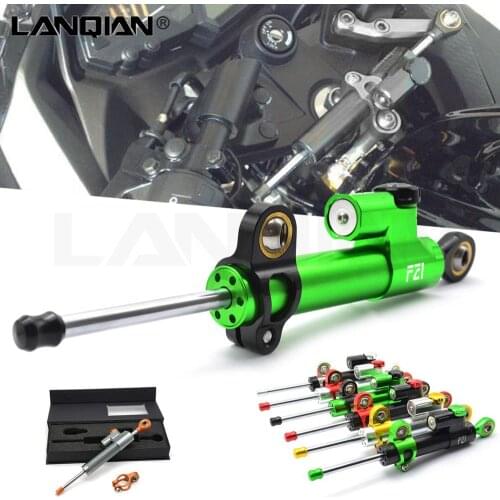For yamaha YZF R1 R6 FZ1 FZ6 XJ6 XT 660 R MT125 Accessories Universal CNC Motorcycle Damper Steering Stabilize Safety Control