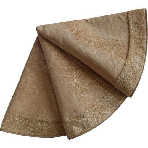 Free shipping chenille tree skirt with Boucle Border Christmas Tree Skirt Christmas tree decoration