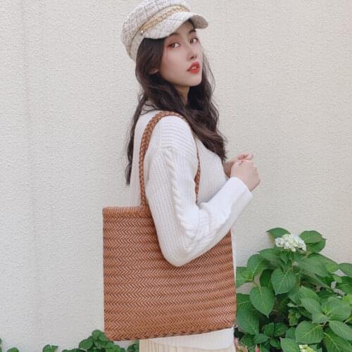 100% Genuine Leather Women fashion Shoulder Bag Casual Shopping Bag Vintage Tote Bag Cowhide Crossbody Bag