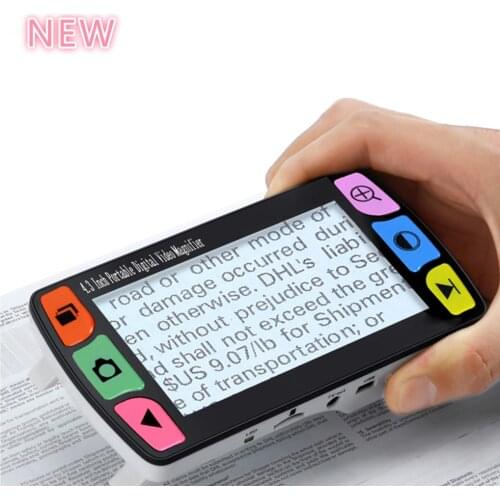 4.3" LCD Display Low Vision Video Magnifier electronic reading aid, Digital Handheld portable Video Magnifier