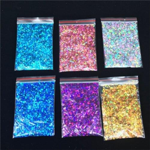 10g 3mm Rose Gold Star Heart Foil Confetti Flash Laser Sequins Wedding Party Decoration Balloon Bobo Ball Filling Confetti