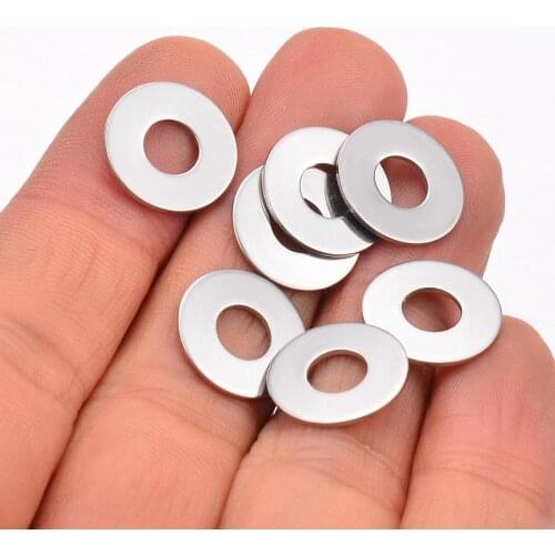 10pcs Stainless Steel Round Circle Rings Findings Charm for Bracelet or Necklace Jewelry Makings Not Turn Off Color