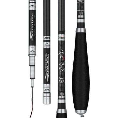 2.7/3.6/3.9/4.5/4.8/5.4m Hand Rod High Carbon Fiber Taiwan Fishing Olta Vara De Pesca Super Light Carp Fishing Canne