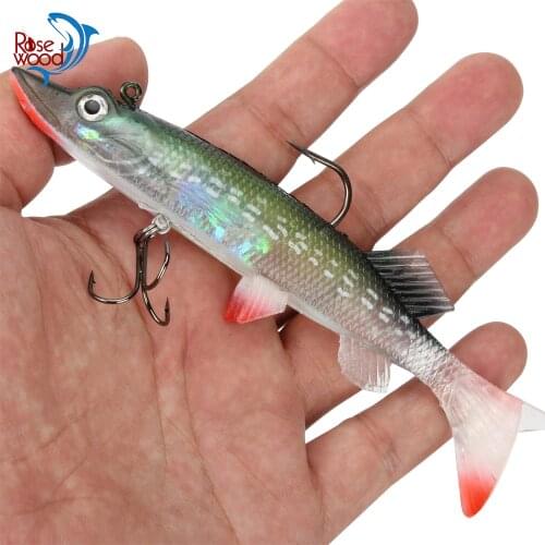 140mm 30g Soft Fishing Lure Lead Head Fish Isca Artificial Wobbler Silicone Worm Shad Bait Bass Pike jig Sea Fishing Tackle 2pcs