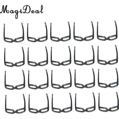 20 Pieces Plastic Eye Glasses Eyeglasses for Dolls Fashion Accessories Children Girls Toys