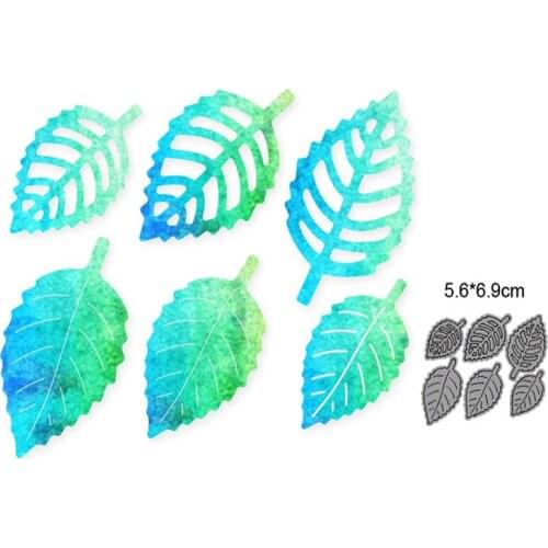 2021 new metal cutting dies cut die mold 6pcs Leaf Border decoration Scrapbook paper craft knife mould blade punch stencils dies