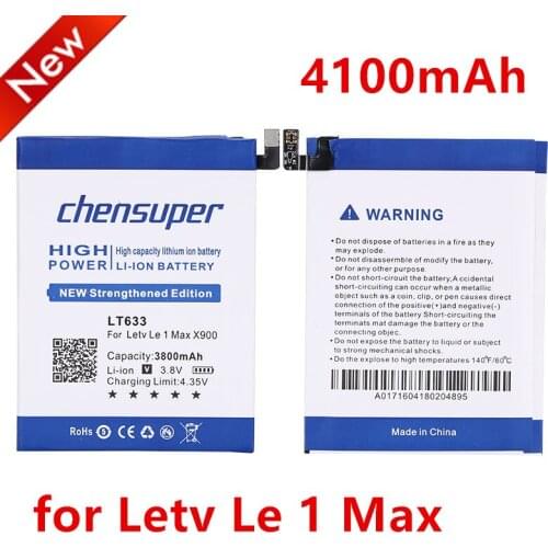 Chensuper 4100mAh LT633 Battery for Letv Le 1 Max X900 Le one Max X900 Battery+ Free tools