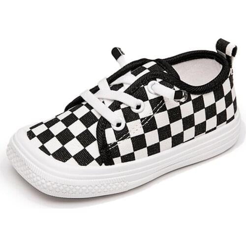 Kids Canvas Shoes Autumn 2021 New Childrens One-step Cloth Shoes Girls Student Board Shoes Boys Casual Flats Cute Fashion Hot