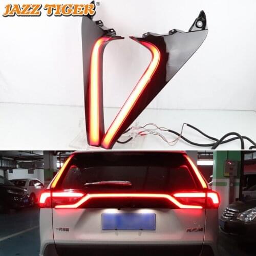 Rear Bumper Lights for Toyota RAV4 2019 2020 Headlights Dynamic Stop Signal for Cars LED Fog Lights Lada Vesta Reflectors Brake