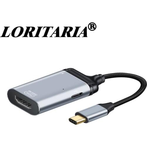 Upgrade Type-C to 4K 60Hz DP/mDP/ VAG/ RJ45/HDMI-Compatible Adapter Cable USB C PD Fast Charging Cable Gen3 for MacBook Pro