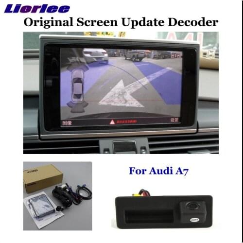 HD Reversing Parking Camera For Audi A7 4G8 (High) Rear View Backup CAM Decoder Accessories Alarm System
