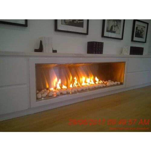 On sale 48 inch black or silver stainless steel ethanol fireplace stove