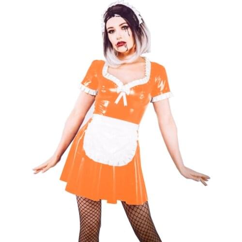 23 Colors Sweet Lolita Bowknot Dress Cute Ruffle Maid Outfit Sexy Girls Cosplay A-line Mini Dress Stage Performance Uniform