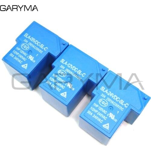 Power Relay T90 SLA-05VDC-SL-C SLA-12VDC-SL-C SLA-24VDC-SL-C 5V 12V 24V 6Pin PCB Relay 30A