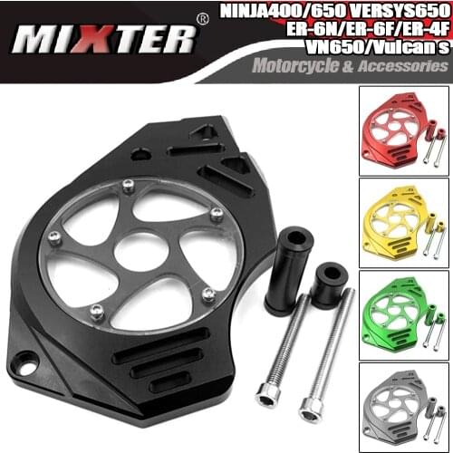 Motorcycle Front Sprocket Chain Guard Cover For KAWASAKI Vulcan S VN650 ER-6N ER-6F ER-4F VERSYS 650 Ninja400 NINJA650 ER6N ER6F
