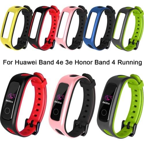 Soft Silicone Strap Wristband Wrist Watch Band Replacement Bracelet For Huawei Band 4e 3e Honor Band 4 Running