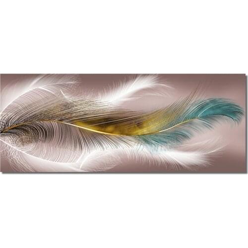 Brand new AB diamond painting embroidery mosaic abstract feather art square diamond painting mosaic rhinestone graphic art