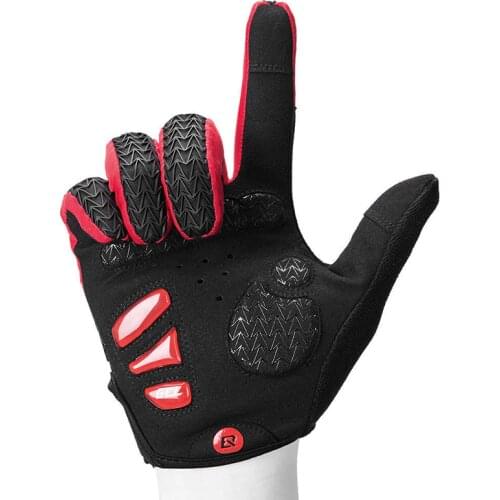 NEW Cycling Full Finger Gloves Shockproof Breathable Sporting Riding Non-slip Gloves