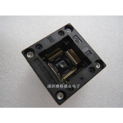 Opentop 100%New&Original OTQ-52-0.65-04 QFP52/TQFP52 0.65MM IC Burning seat Adapter testing seat Test Socket test bench