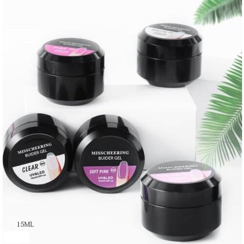 1Box 15ml 12 Colors Nail Poly Extension Builder Gel For Nail Art Finger Extension UV Gel Polish Forms for Nail Extension Varnish