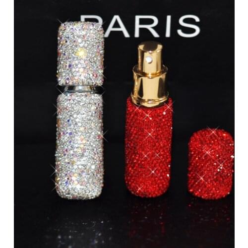 Crystal diamond perfume sub-bottling cosmetic water bottle travel portable spray bottle perfume bottle soap dispenser CN(Origin)